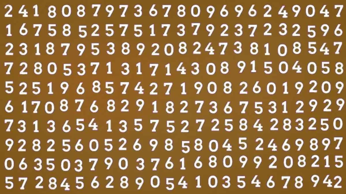 Teste de QI de ilusão de ótica: encontre o número 7525 em 8 segundos