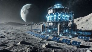 reator nuclear na Lua